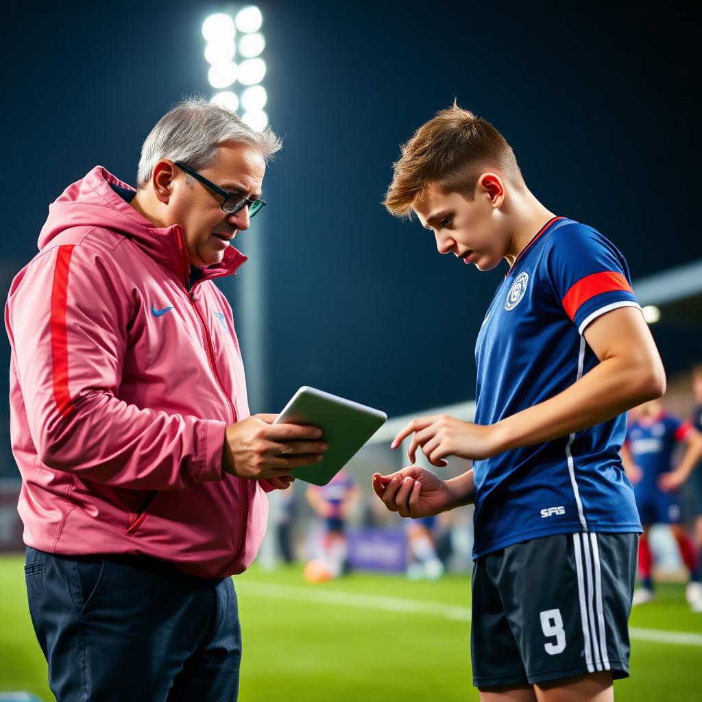 Analyse tactique avec un jeune joueur
